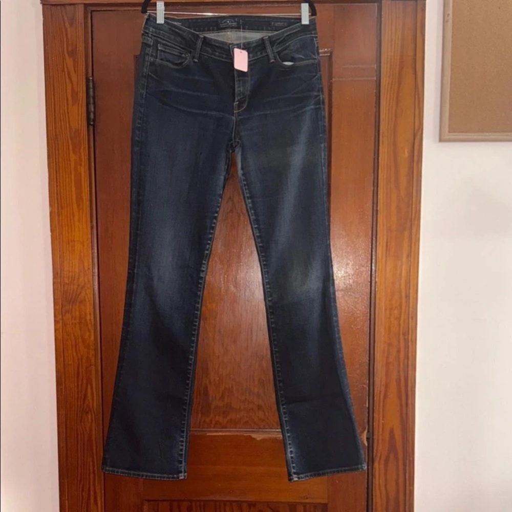 Dark Blue Women's Bootcut Jeans - Picture 1 of 2